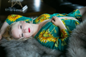 boudoir sunflower robe